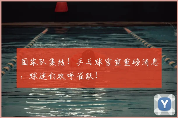 国家队集结!乒乓球官宣重磅消息,球迷们欢呼雀跃!